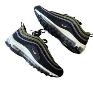 Nike Air Max 97 Black and Olive Sneakers